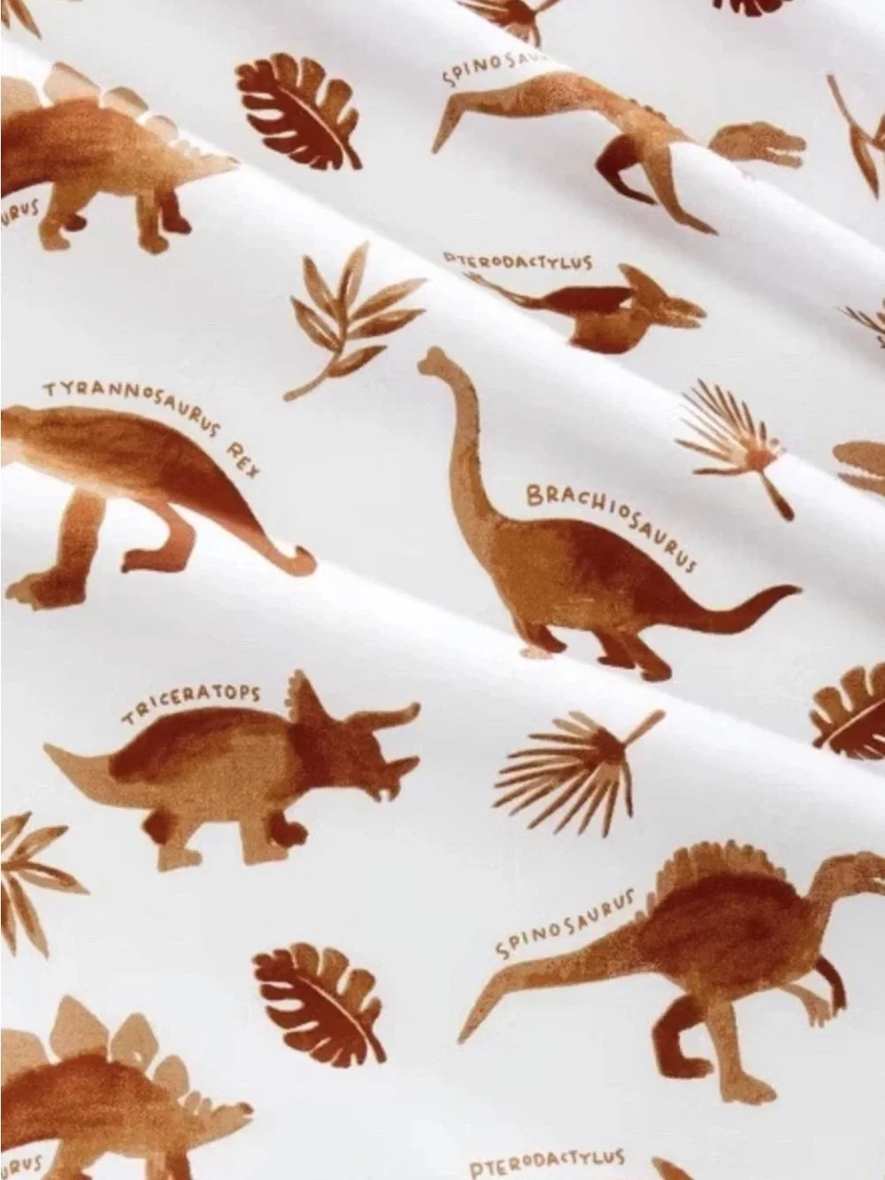 Pillowfort Watercolor Dinosaur Queen Cotton Sheet Set Discontinued NWT