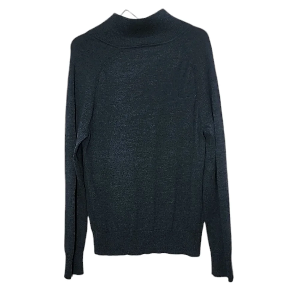 Banana Republic 100% Merino Wool Mens Size L blue Pullover‎ Sweater