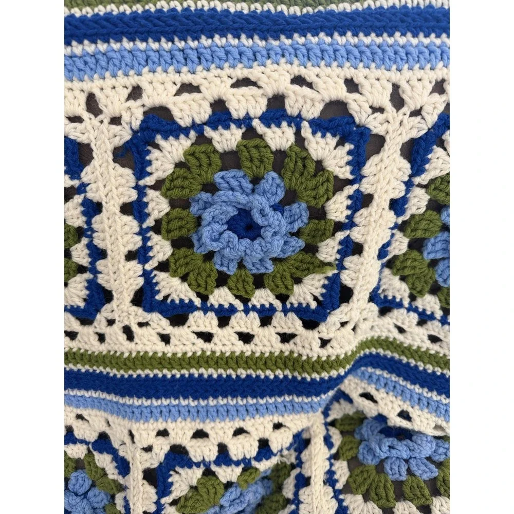 Handmade crochet afghan