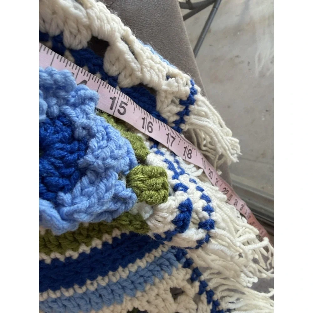 Handmade crochet afghan