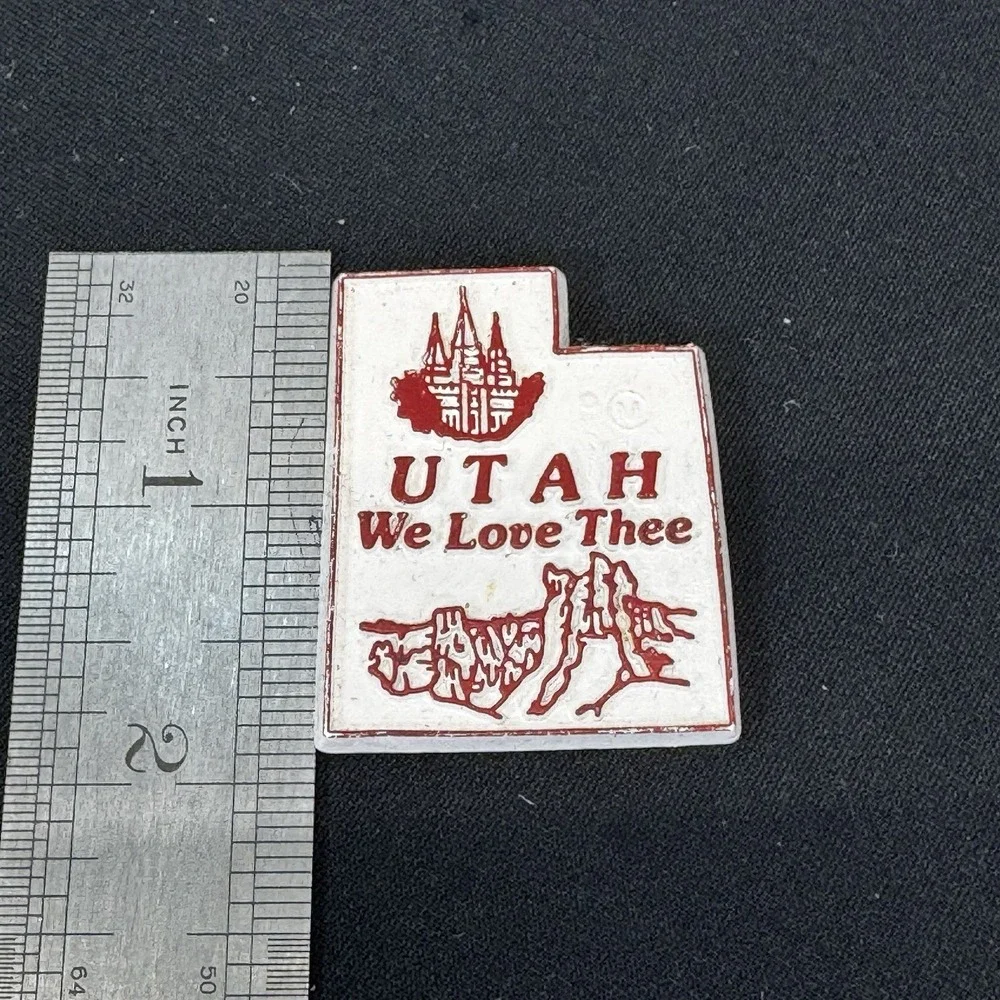 UTAH State‎ Rubber Refrigerator Magnet Vintage Souvenir