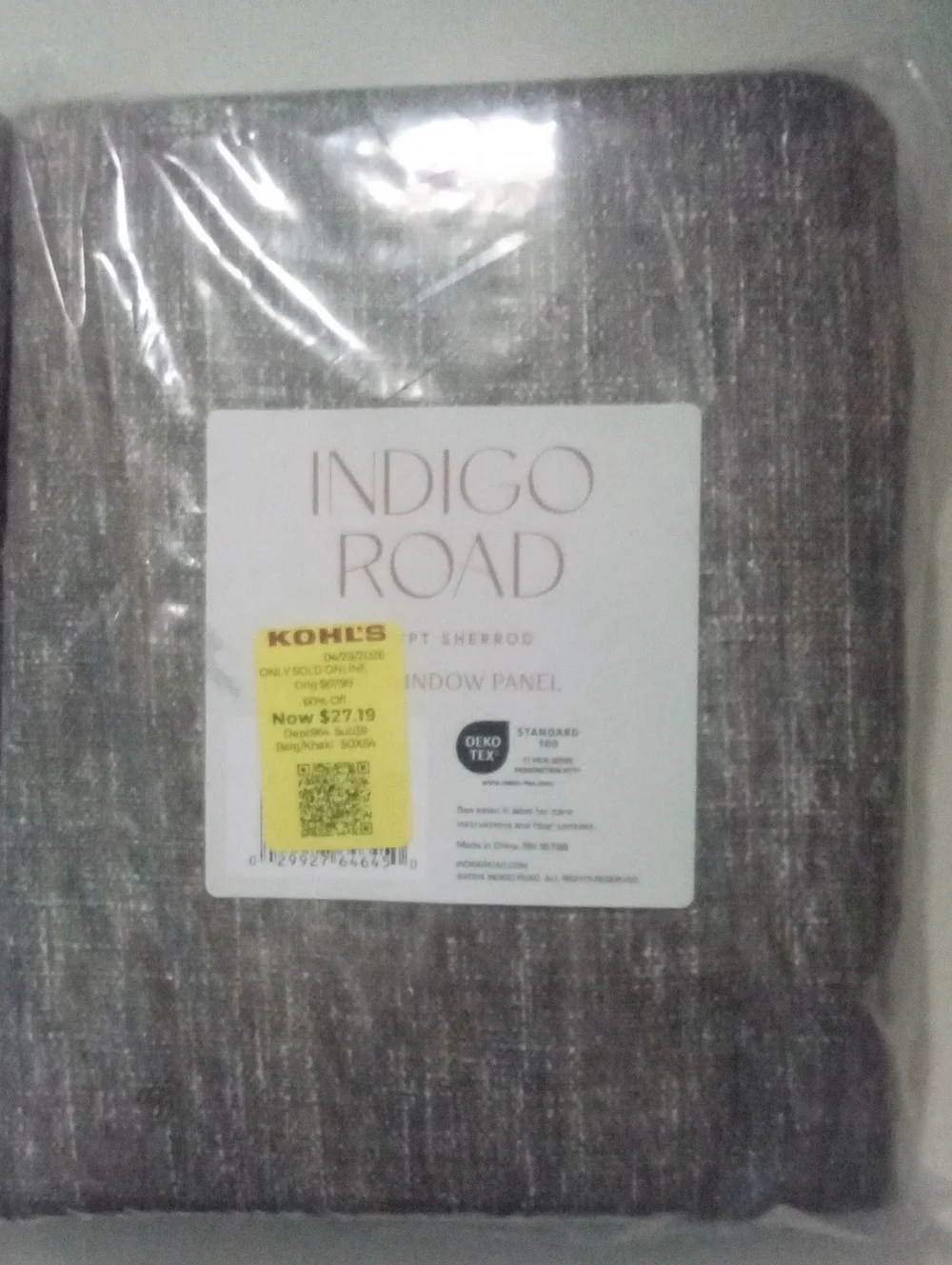 Indigo branded woven