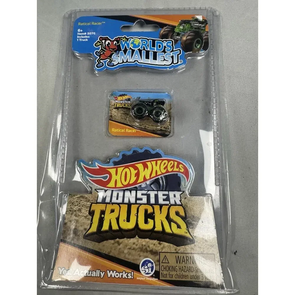 World’s Smallest Hot Wheels Monster Trucks Ratical Racer #5075 New Sealed