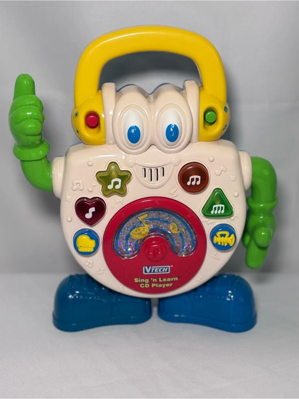 Vintage Vtech Sing n Learn CD Player ~ Educational, Lights Sounds & Music! 🎶