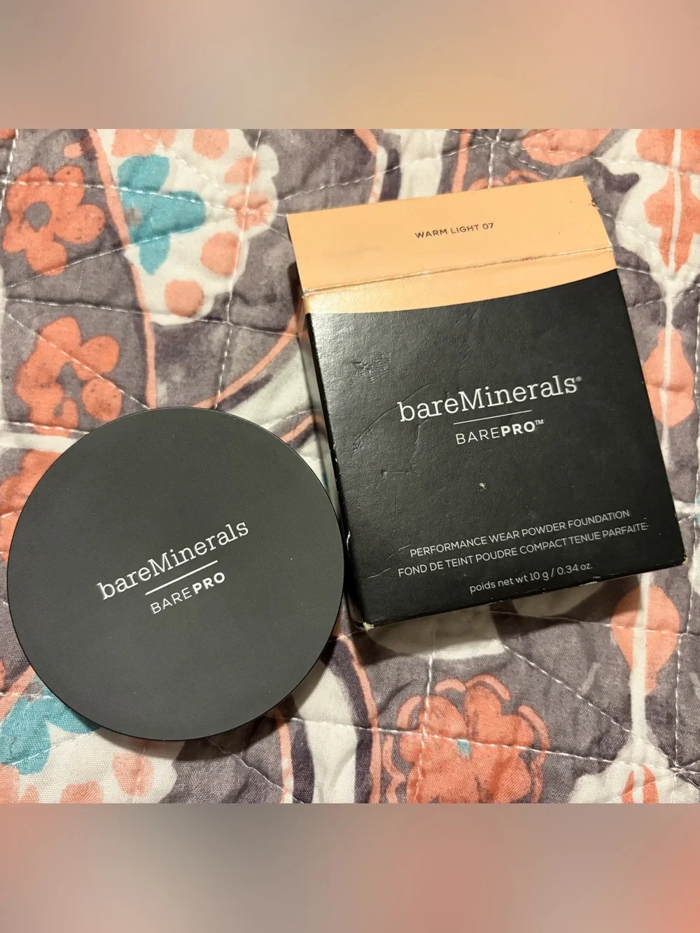 bareMinerals BAREPRO Matte Pressed Powder — Warm Light 07