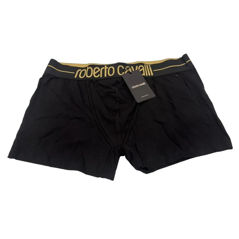 13-53 ROBERTO CAVALLI Men's Knit Cotton Stretch Boxer Brief Underwear Trunks 2XL