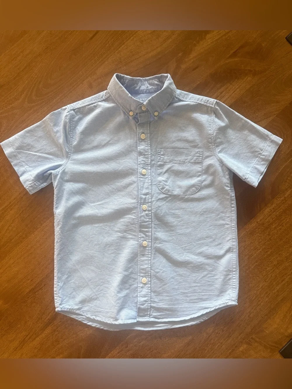 Old Navy Boys Short Sleeve Button-Down Shirt, 8