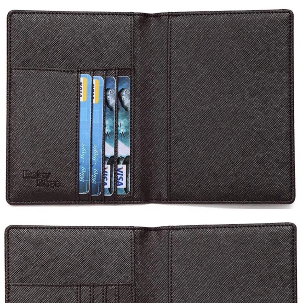 - Lux WOMAN’S BROWN checkered  RFID Passport Holder