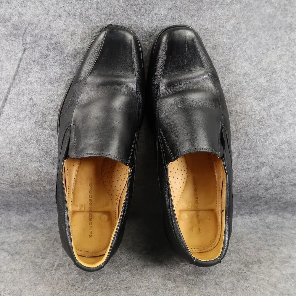 Sandro Moscoloni Shoes Mens 11 Loafer Slip On Classic Jacobs Venetian Leather