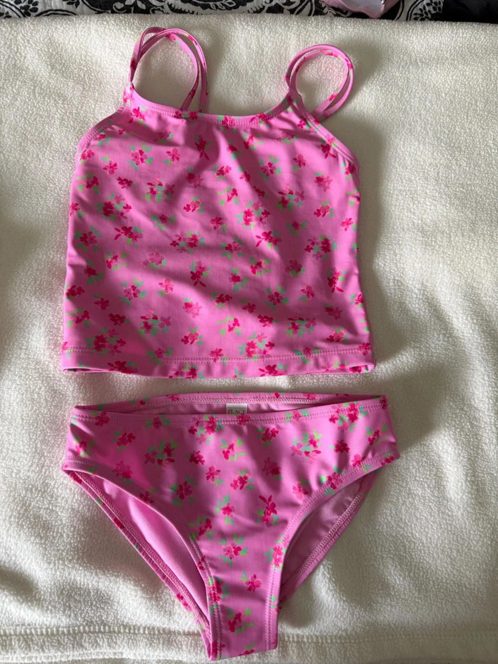 The Children's Place Pink Floral Tankini Set