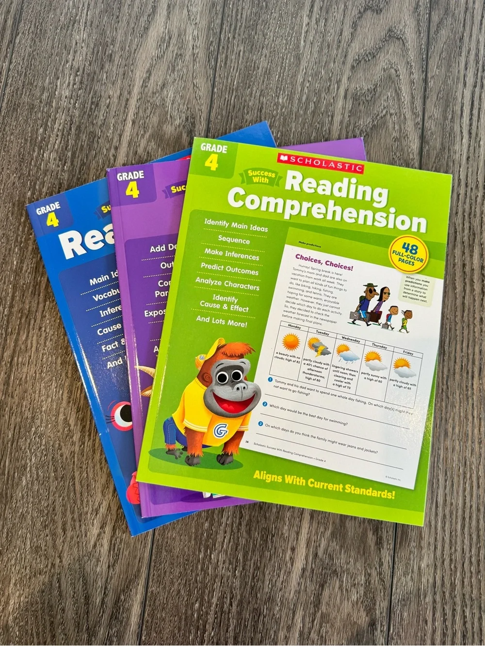 NEW Scholastic 4th Grade Reading and Writing Workbooks