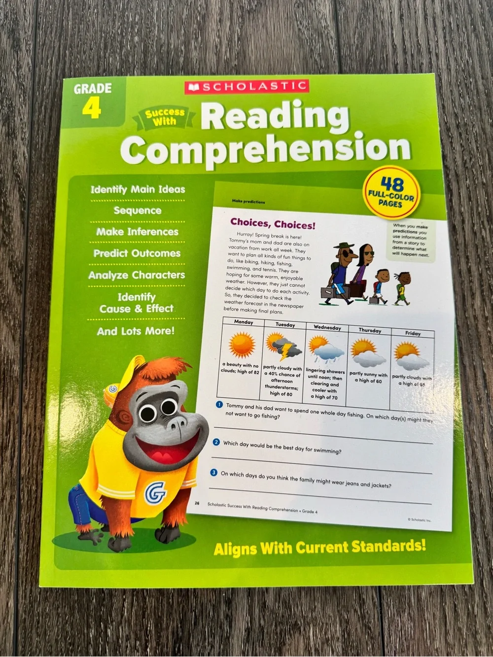 NEW Scholastic 4th Grade Reading and Writing Workbooks