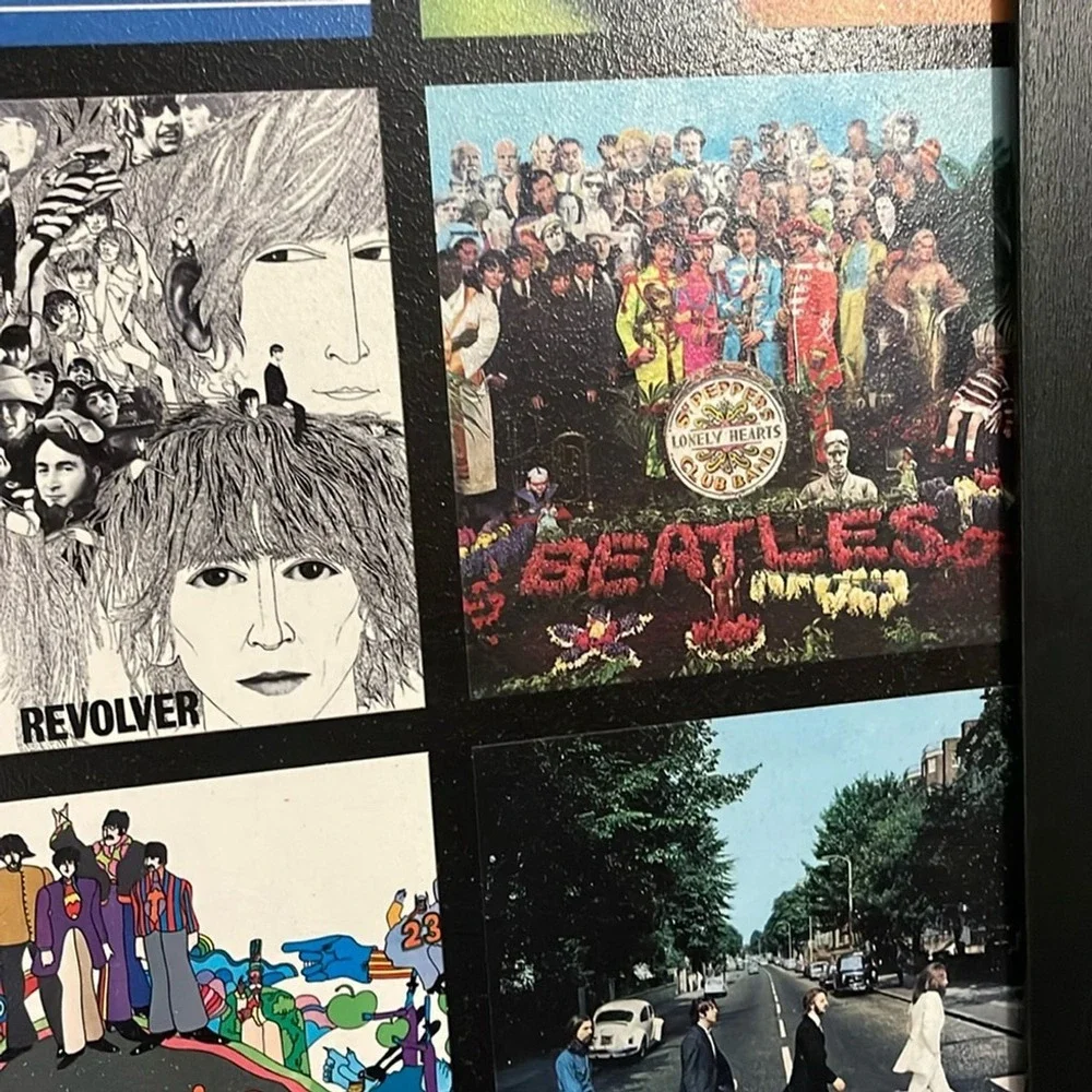 The Beatles framed wall