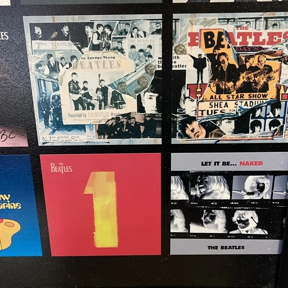 The Beatles framed wall