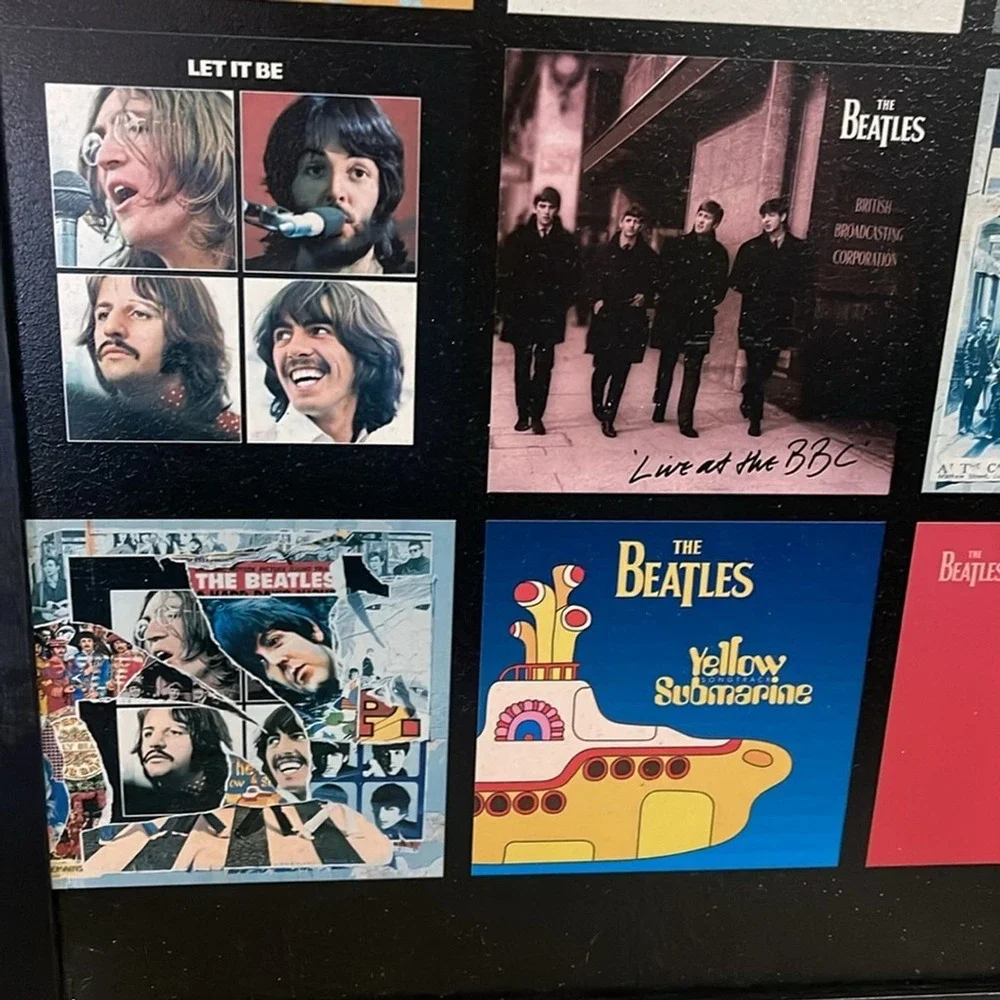 The Beatles framed wall