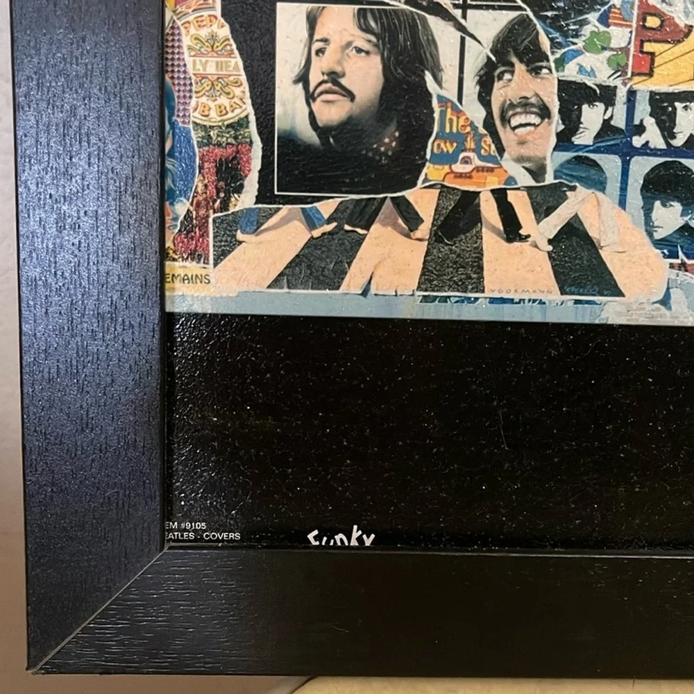 The Beatles framed wall