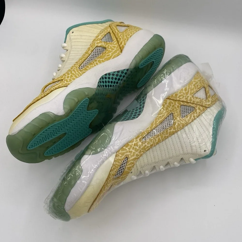 Jordan 11 Retro XI Lows Nike Air IE Azure Maize Teal Aqua Ivory MINT US Men's 12
