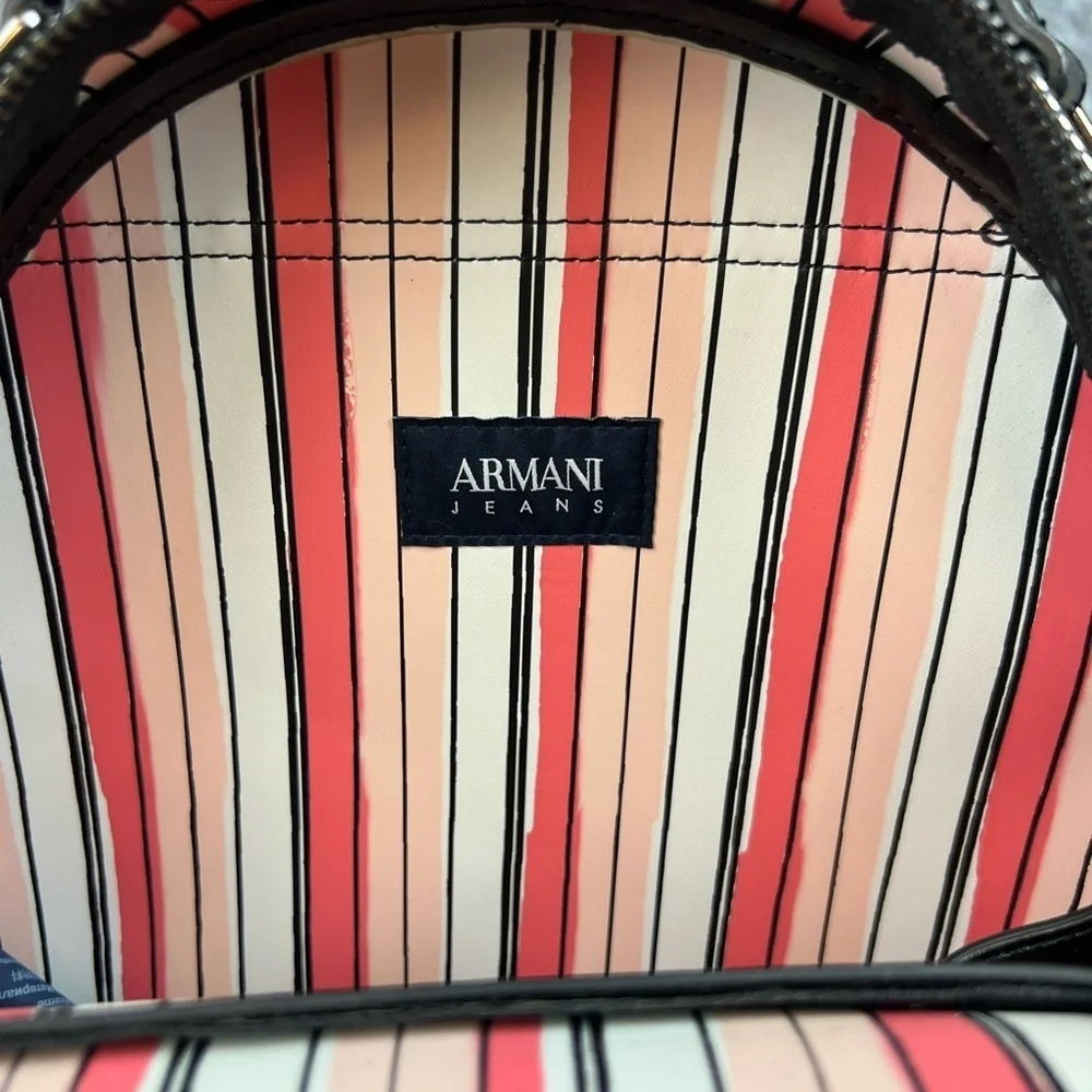 Armani Jeans Costiglia Backpack Black Leather