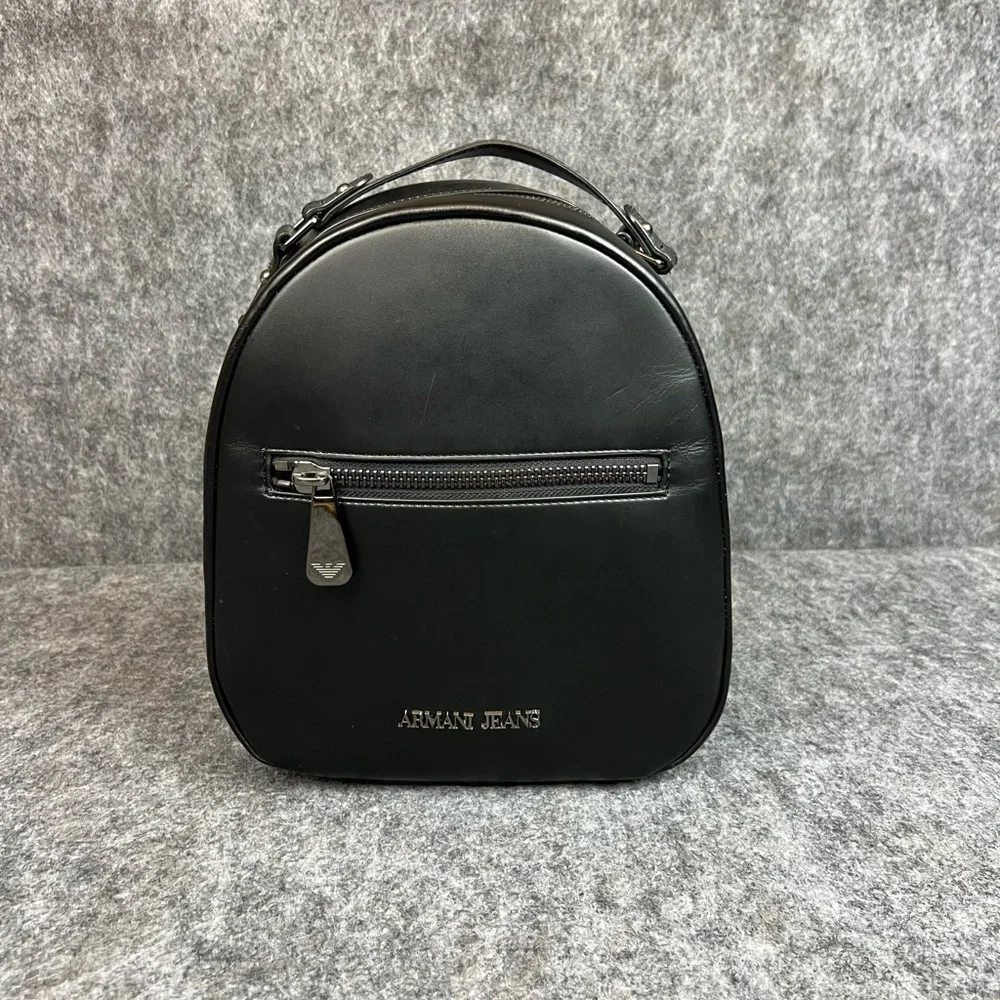 Armani Jeans Costiglia Backpack Black Leather