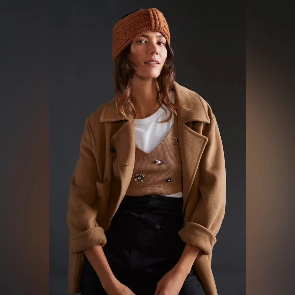 New🌟Rosie Sugden Ribbed Cashmere Ear Warmer