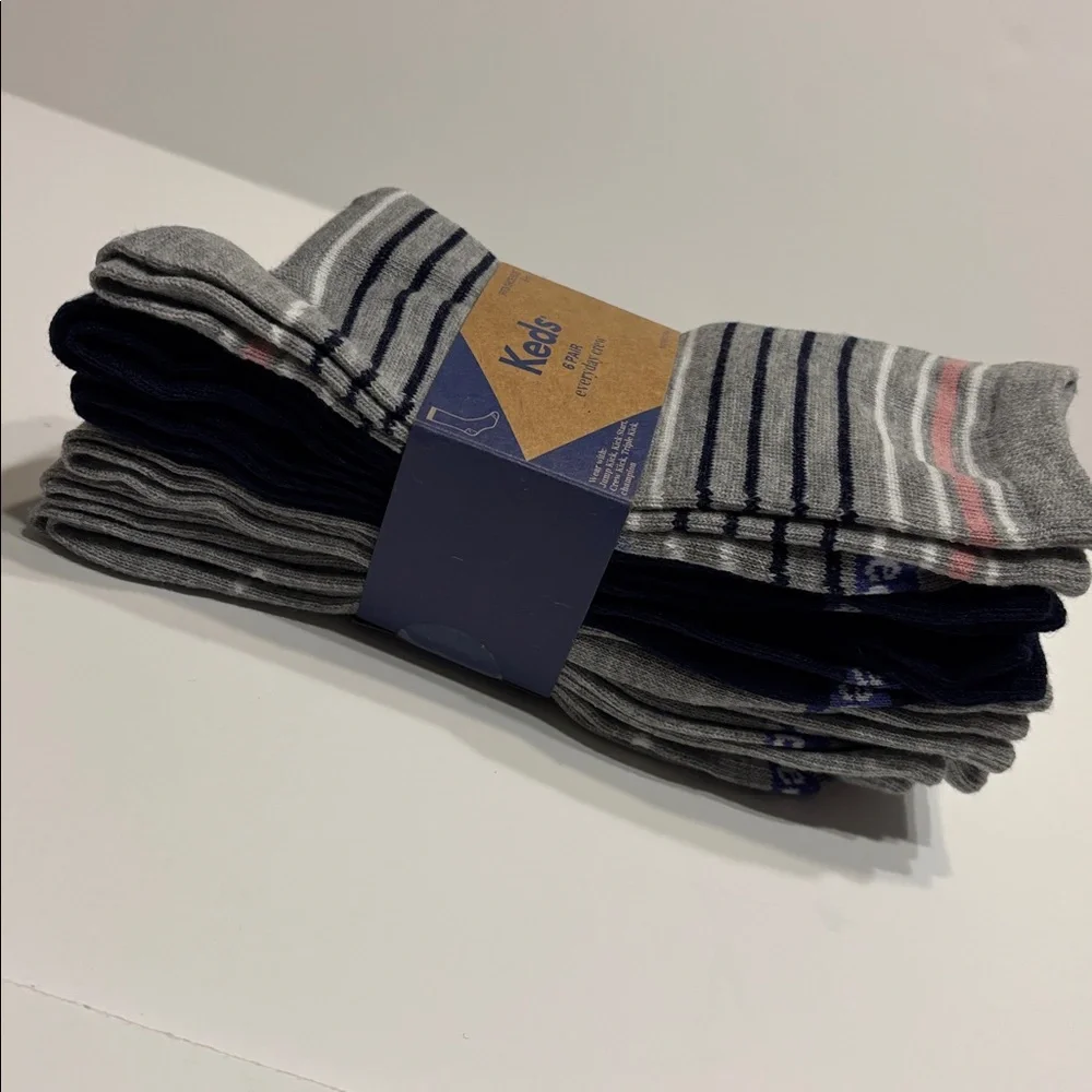 Keds Women's Crew Socks 6 Pack