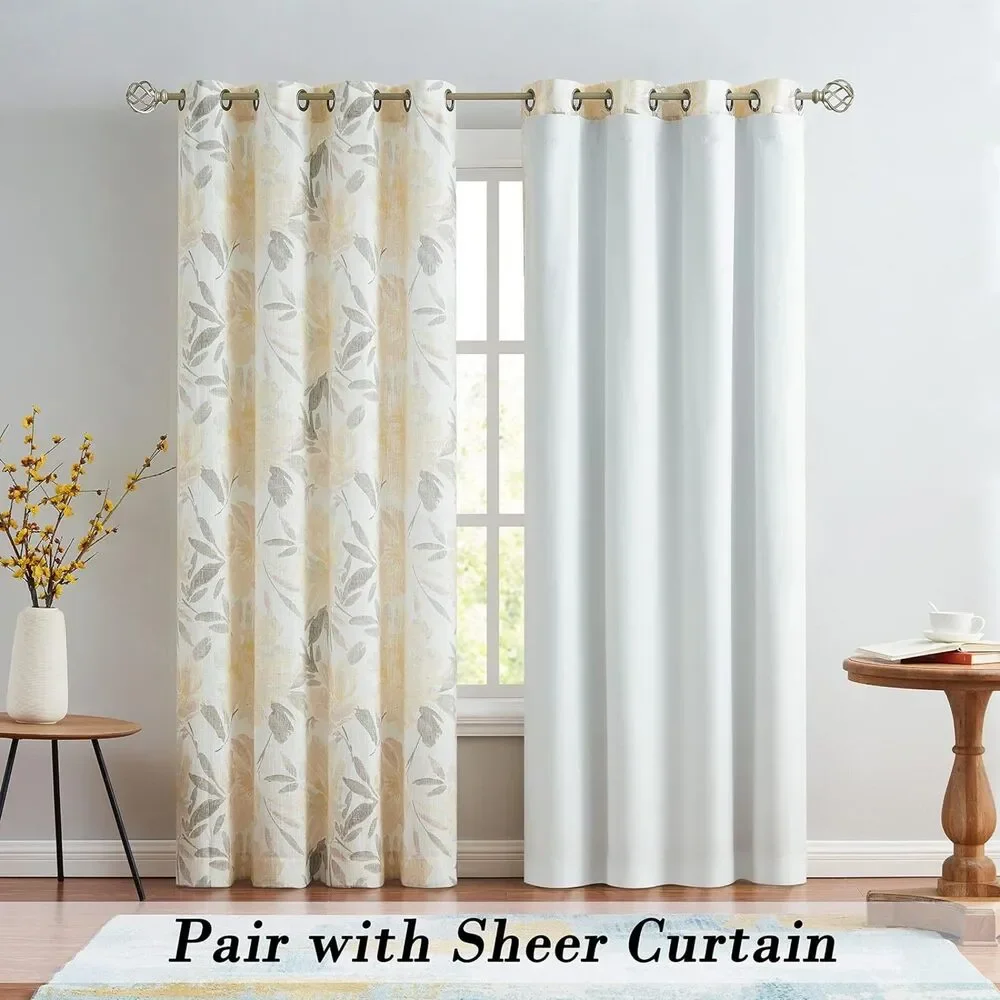 Set of 2 Curtain Panel Liners, 48