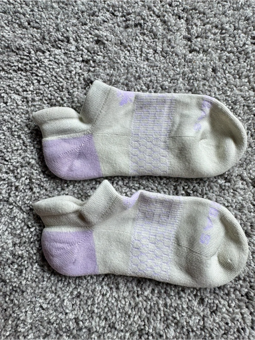 Purple Floral Ankle Socks size small