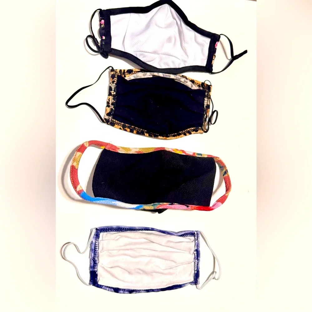 FANCY FACE MASK Set of 4 NEW Fabric Cloth Masks!