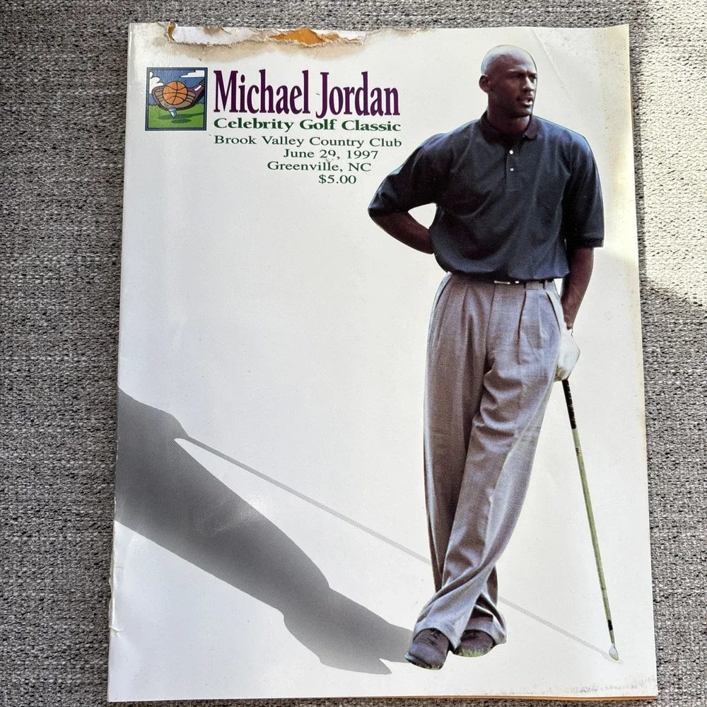 Michael Jordan 1997 Celebrity Golf‎ Invitational Program W/ Celebrity Autographs