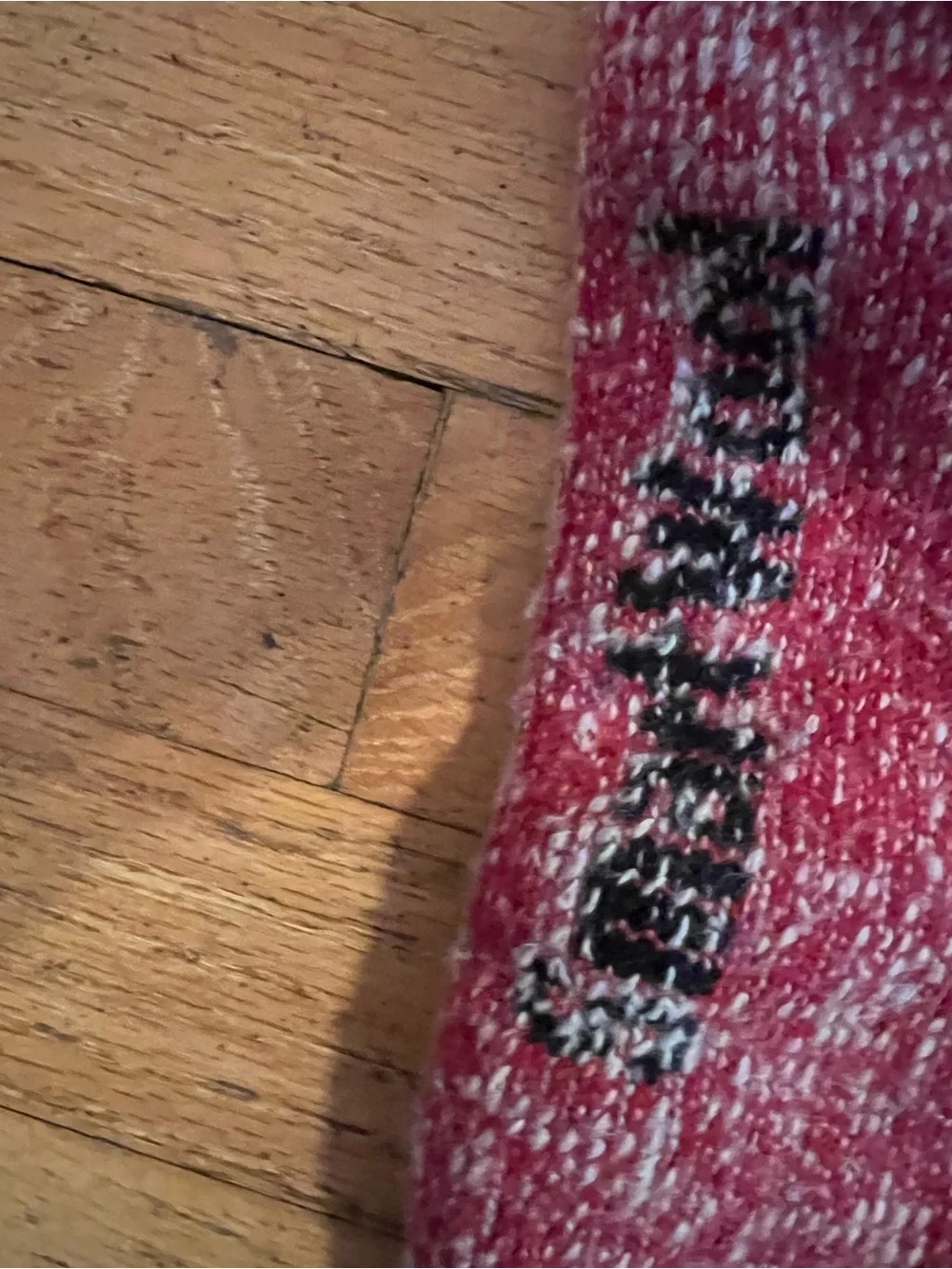 Smartwool Men's Gray  Crew Socks with Red Accents