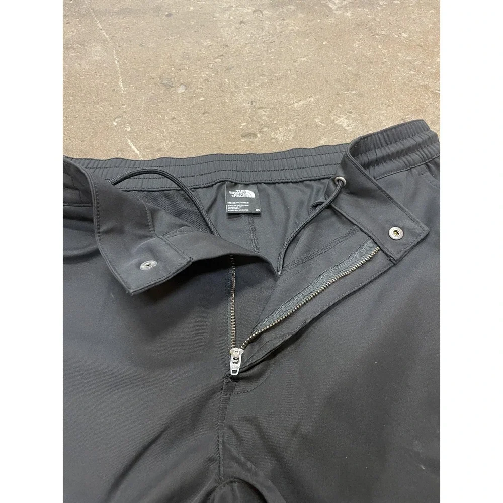 The North Face Pants Mens 34 Black‎ Softshell Hiking Elastic Waist Zip Fly Trail