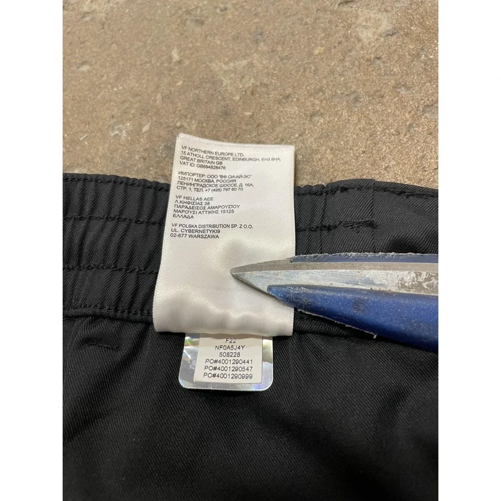 The North Face Pants Mens 34 Black‎ Softshell Hiking Elastic Waist Zip Fly Trail