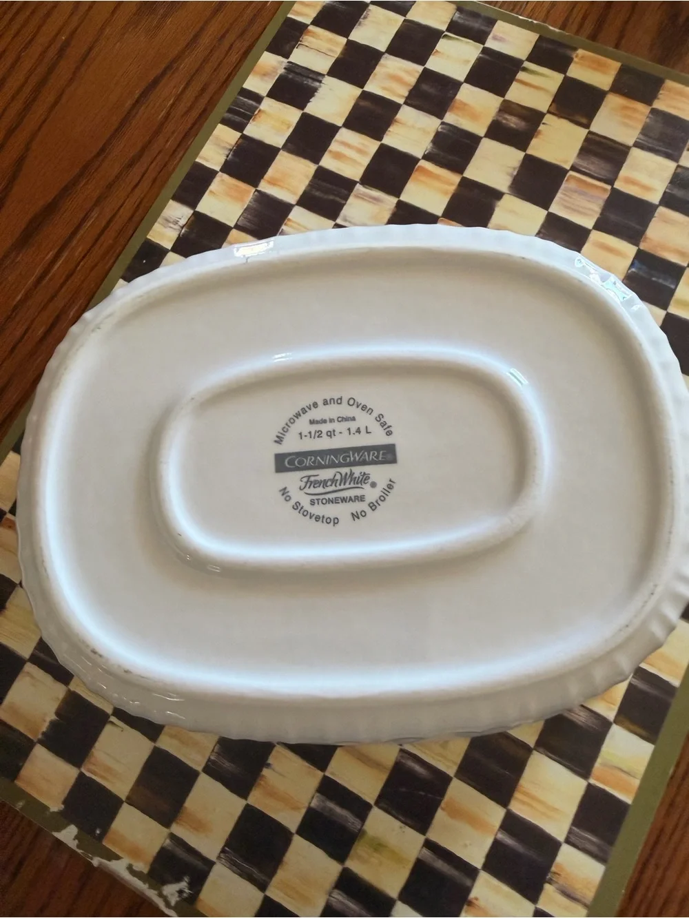 Corningware oval serving