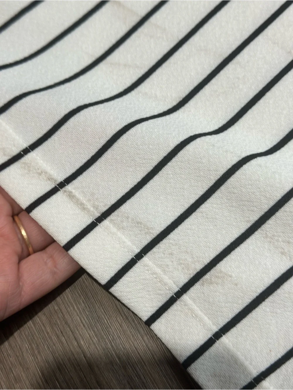 Rare Editions White and Black Striped 2-Piece Girls Set