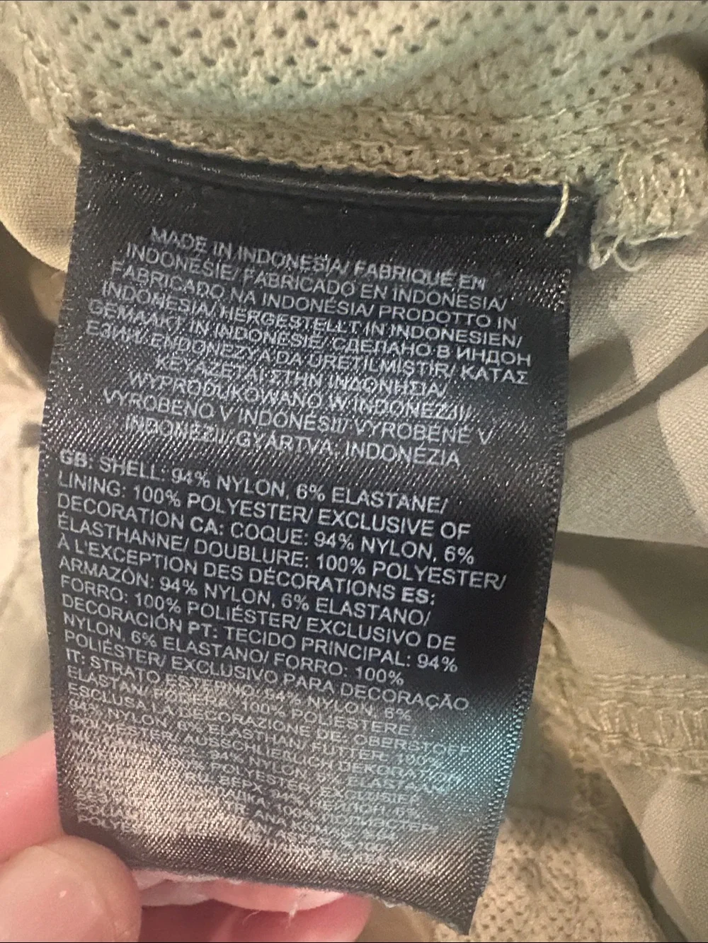 The North Face light khaki