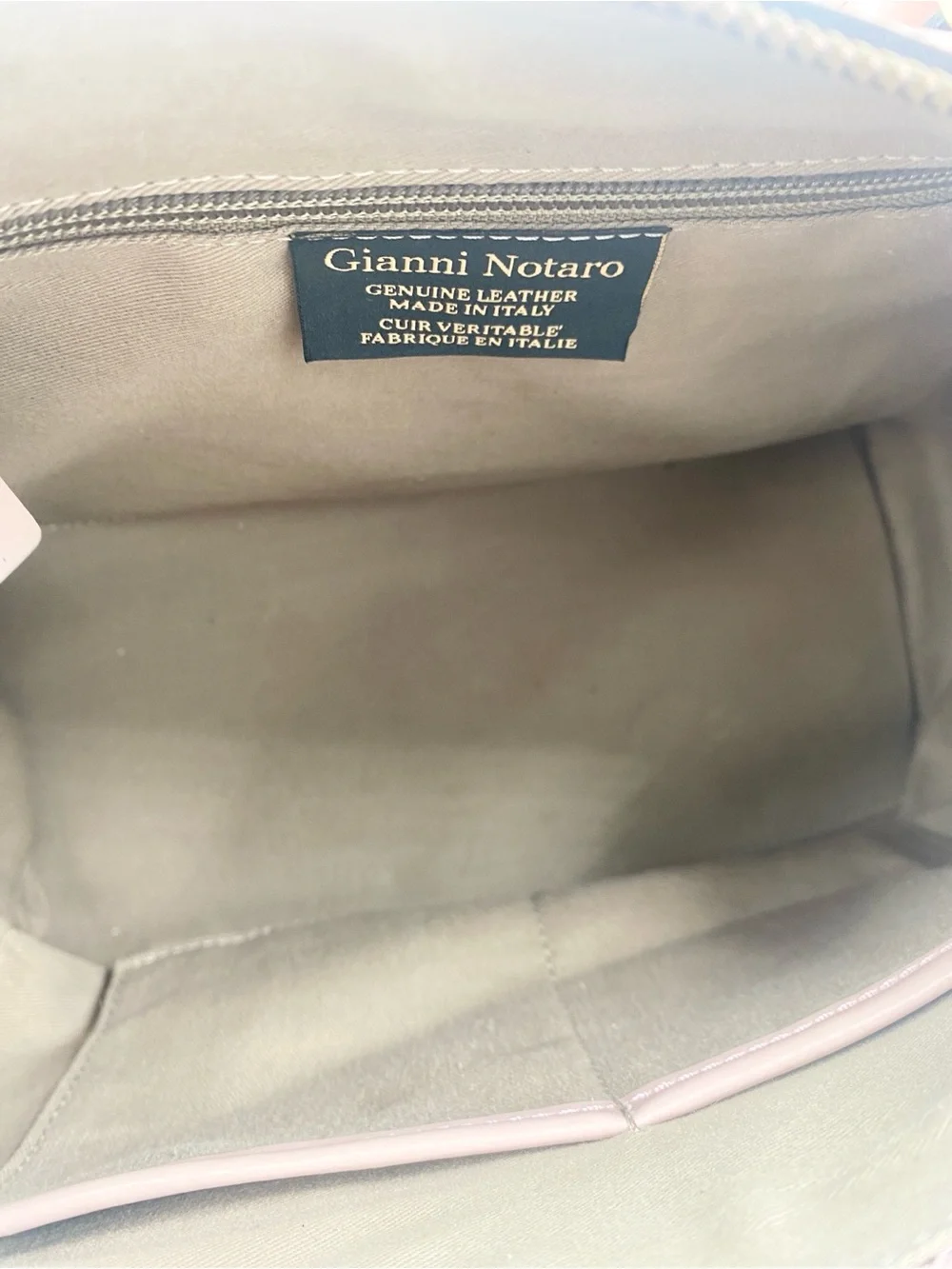Gianni Notaro Italian Leather satchel convertible crossbody purse blush pink EUC