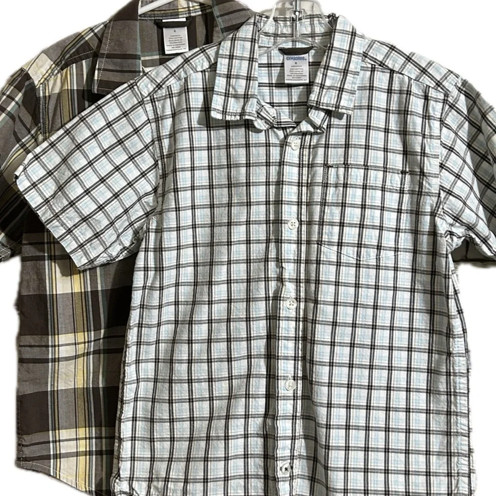 2 Gymboree Boys Short Sleeve Shirts  Size 6