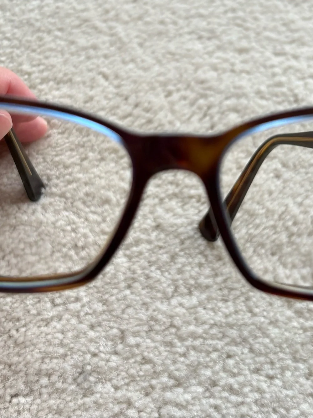 Women’s Lafont ISSY & LA Rectangular Eyeglass Frames w Blue Highlights