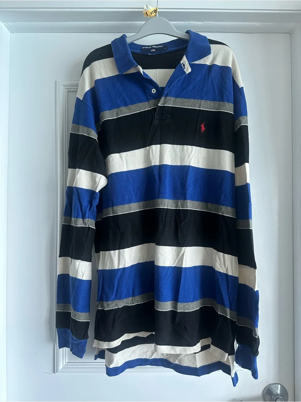 Vintage 1990’s Men’s Polo Sport Ralph Lauren Striped Rugby Shirt