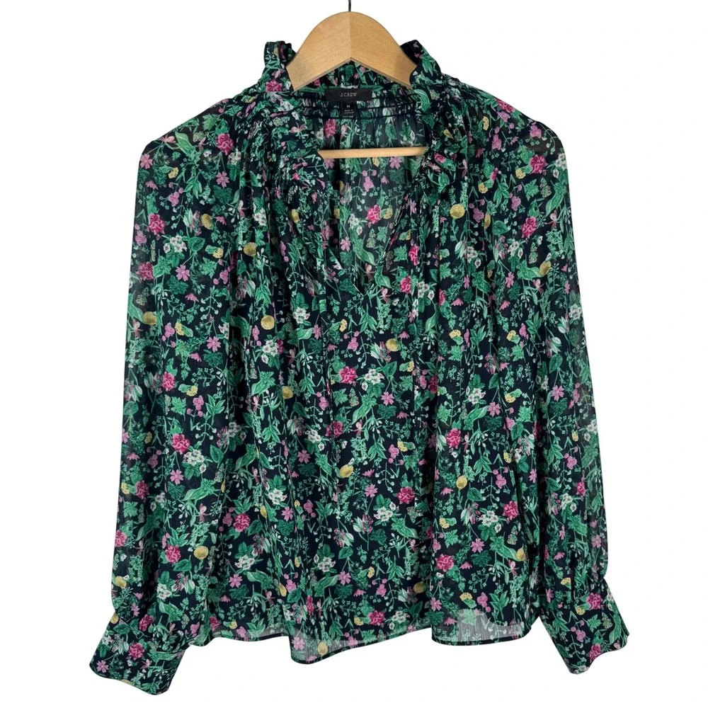 J. Crew chiffon long