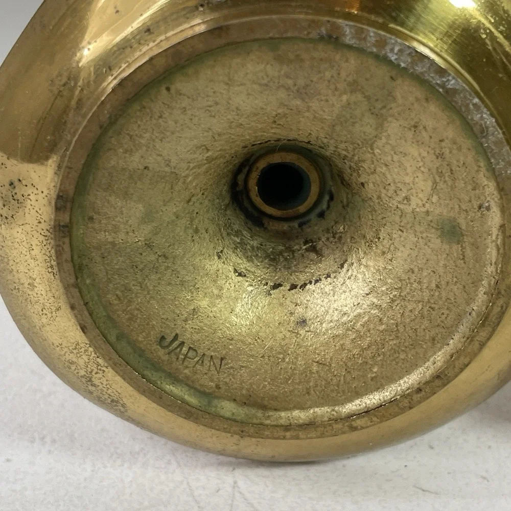 Vintage Brass Candlestick Holder Pair 6.25