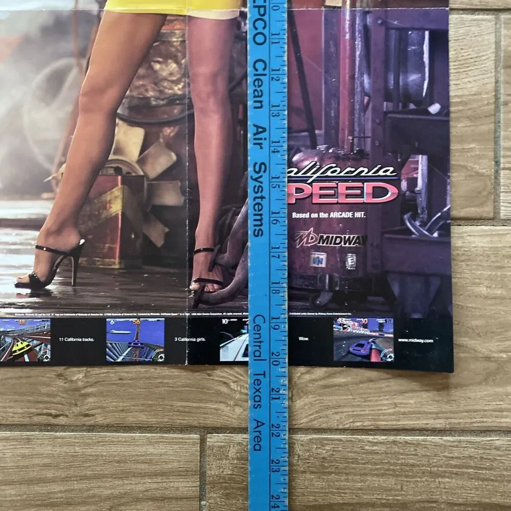 N64 Nintendo 64 CALIFORNIA SPEED “Poster Only” Rare