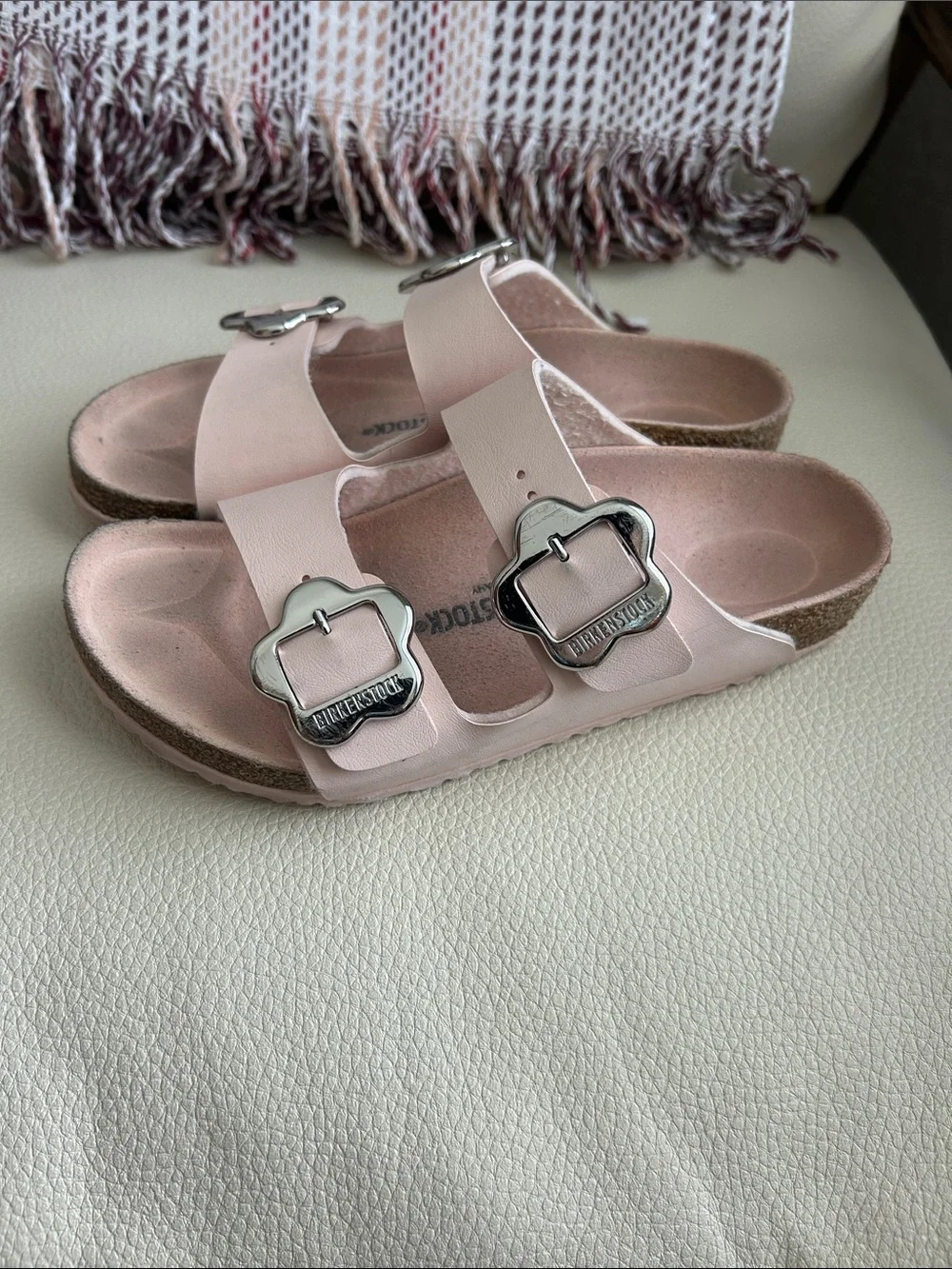 Light Rose Tonal Birkenstock Sandals