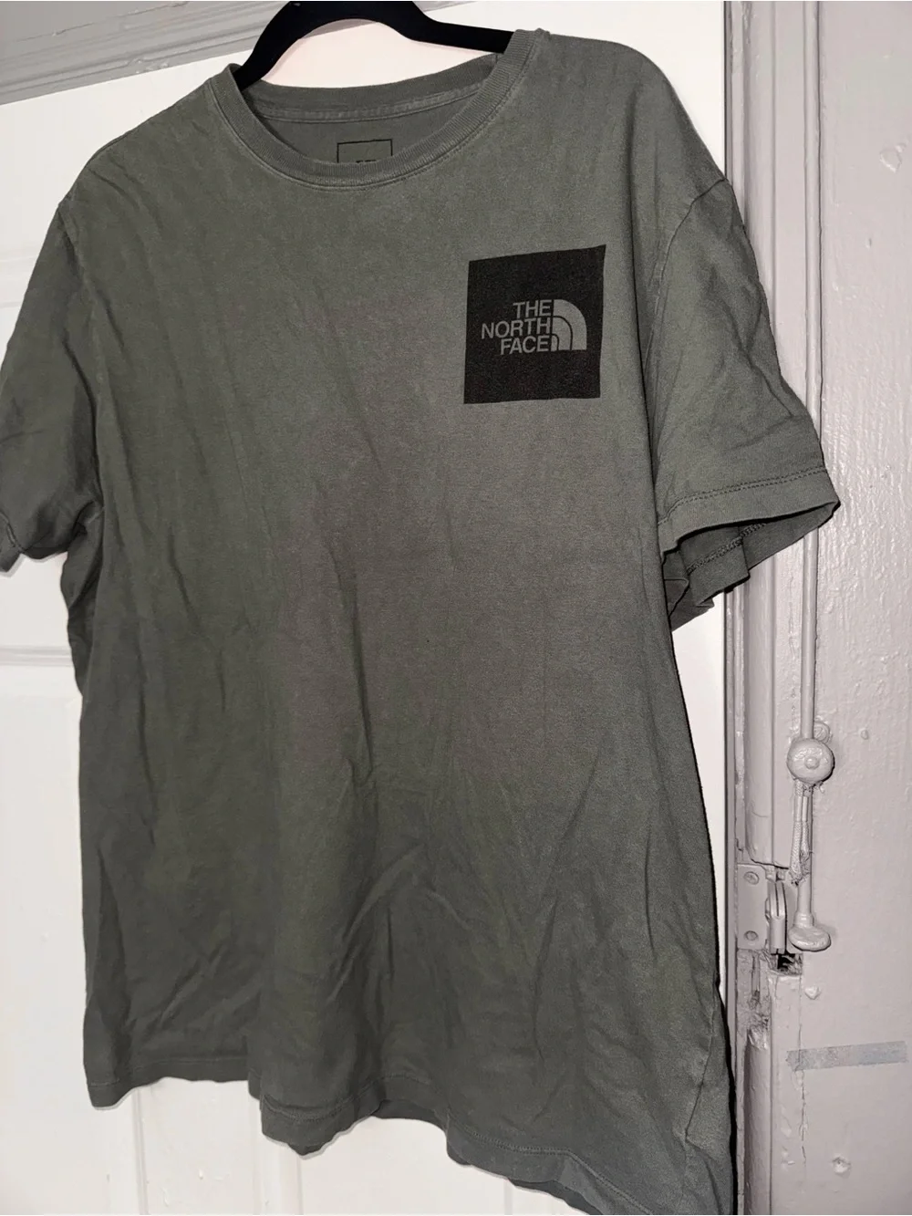 The North Face Men's Short Sleeve Logo Tee in Olive