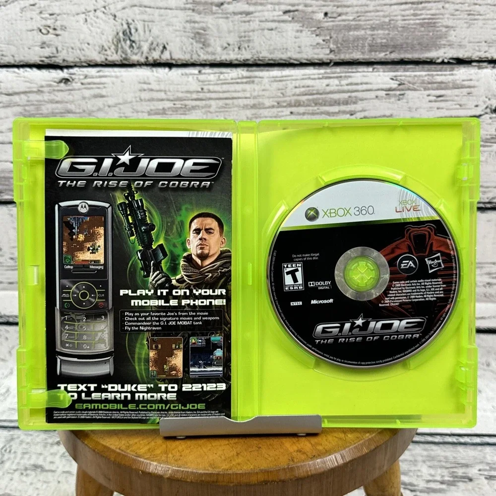 GI Joe: The‎ Rise of Cobra - Xbox 360 Video Game Hasbro EA Action Adventure