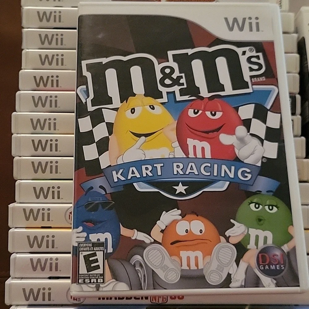 M&M Kart Racing - Wii Game No Visable Stratches Original Case & Paper Inserts