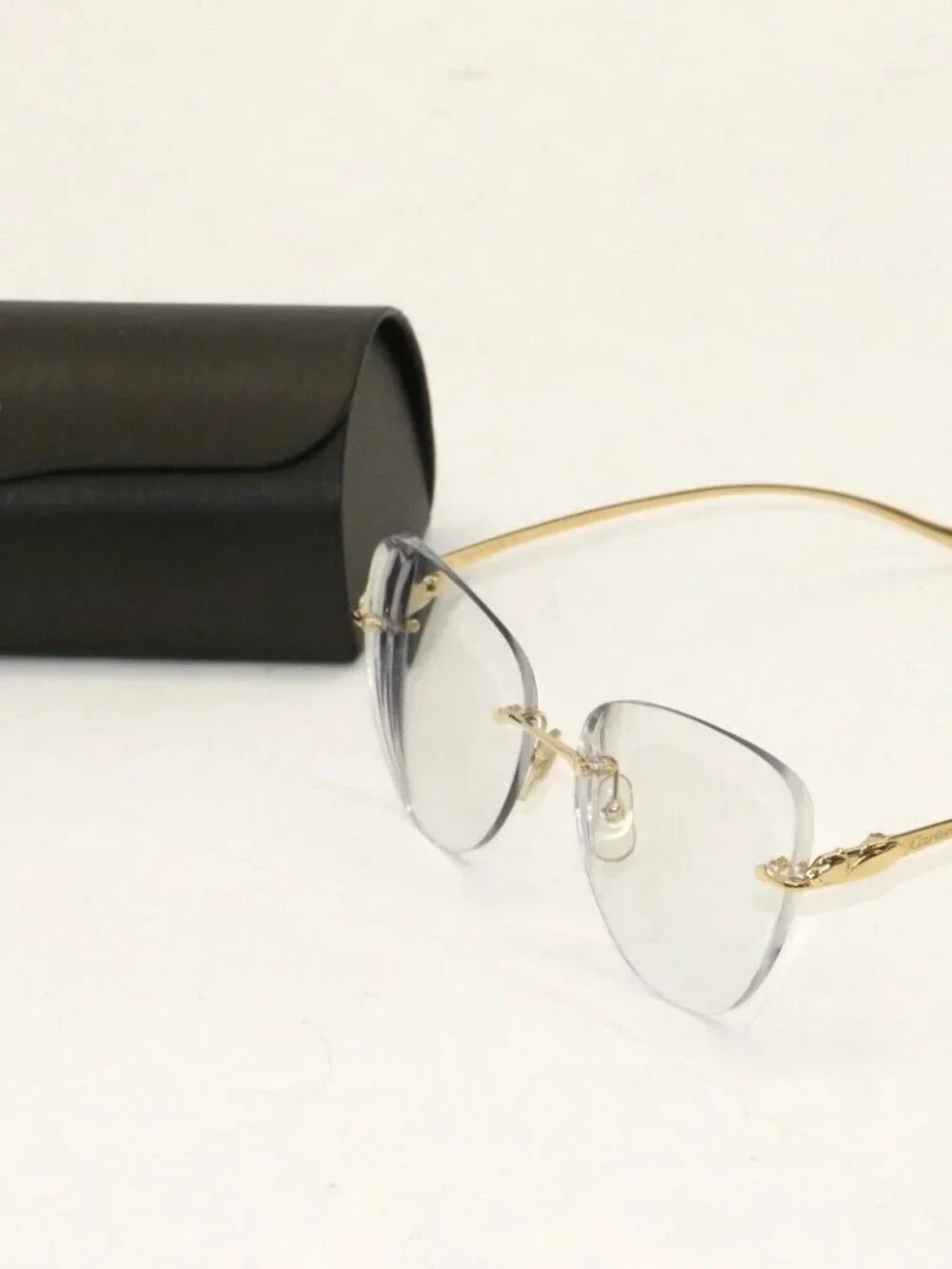 Cartier Panthère De Cartier Eyeglasses CT0032RS 001 60-18-130 *READ*