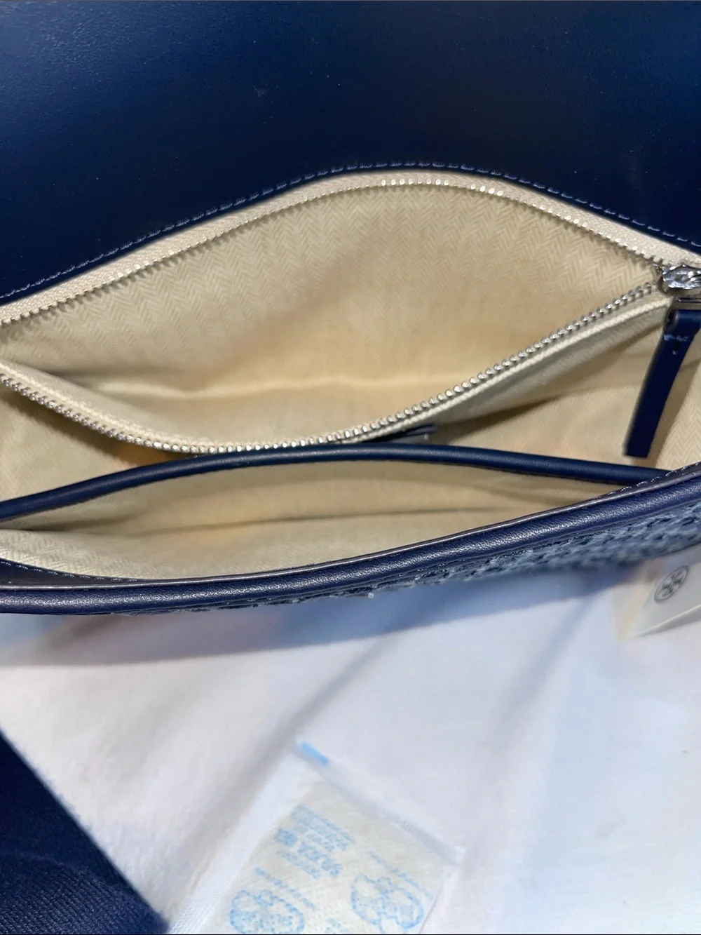 Tory Burch wide zip description