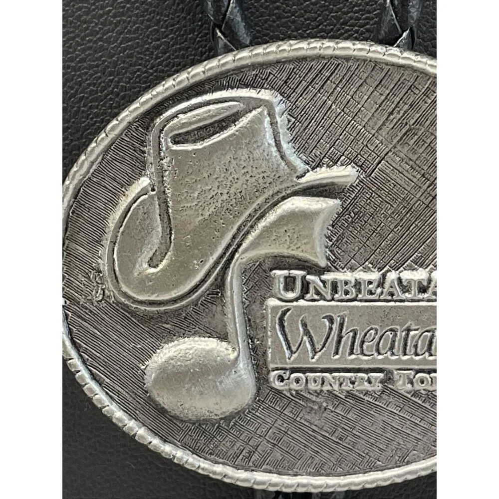 RARE‎ Unbeatable Wheatables Country Tour Music Festival ‘94 Bolo Tie Black A44