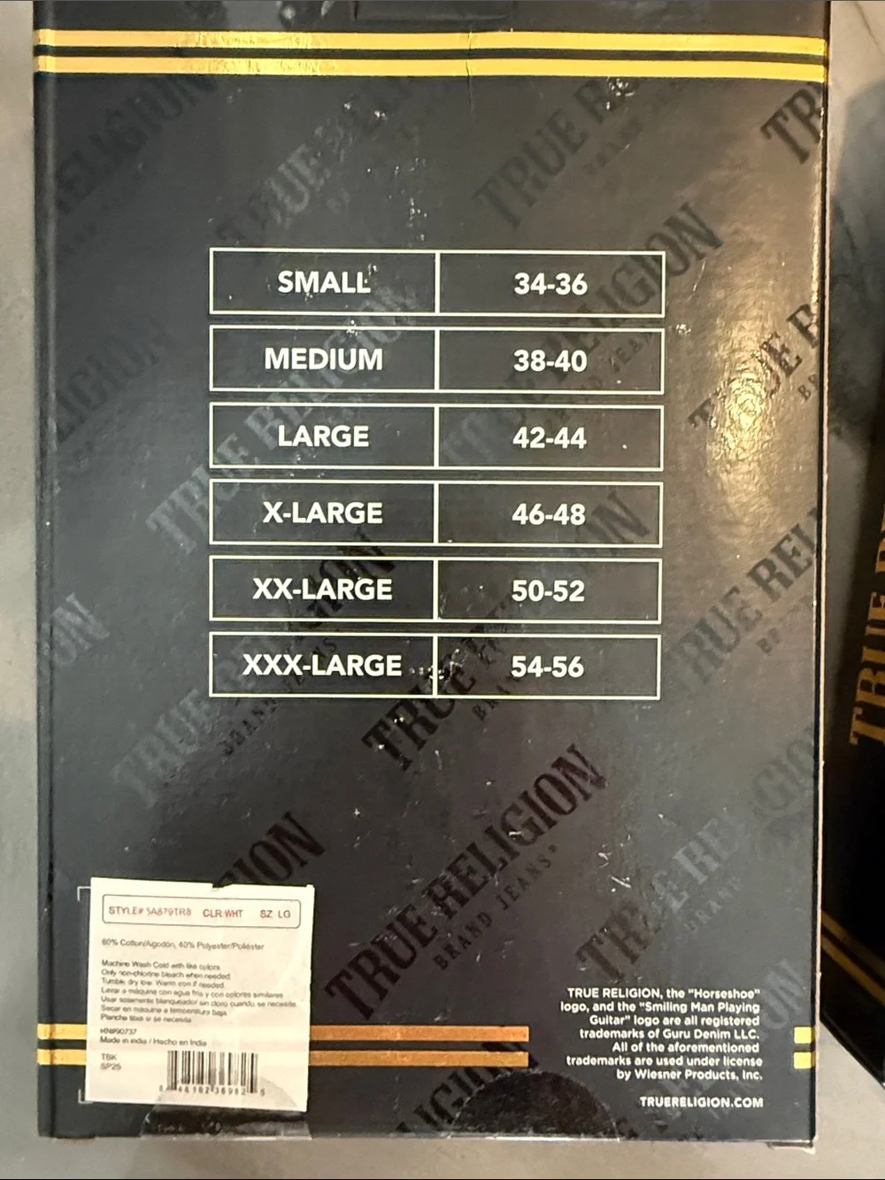 True Religion new box